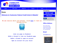 Tablet Screenshot of coshoctonfcu.com